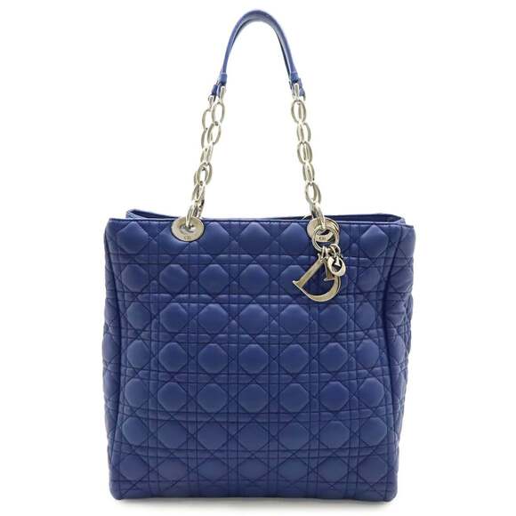 Dior Handbags - CHRISTIAN DIOR Blue Leather Shoulder Bag